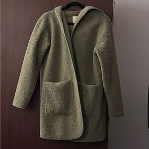 Joie Sage Green Teddy Jacket